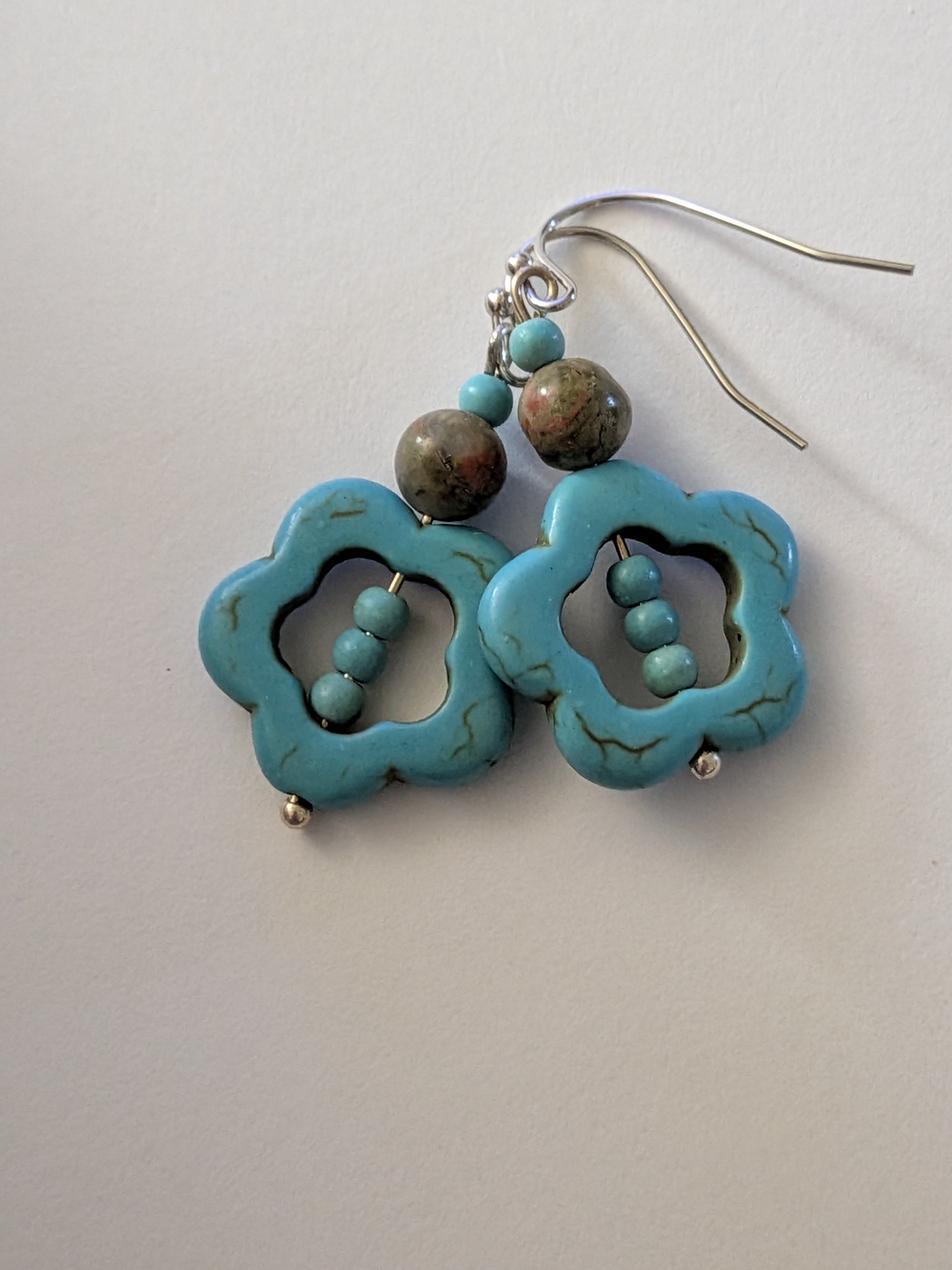 Flower  Power Bead Drop Earrings - Women's Jewelry